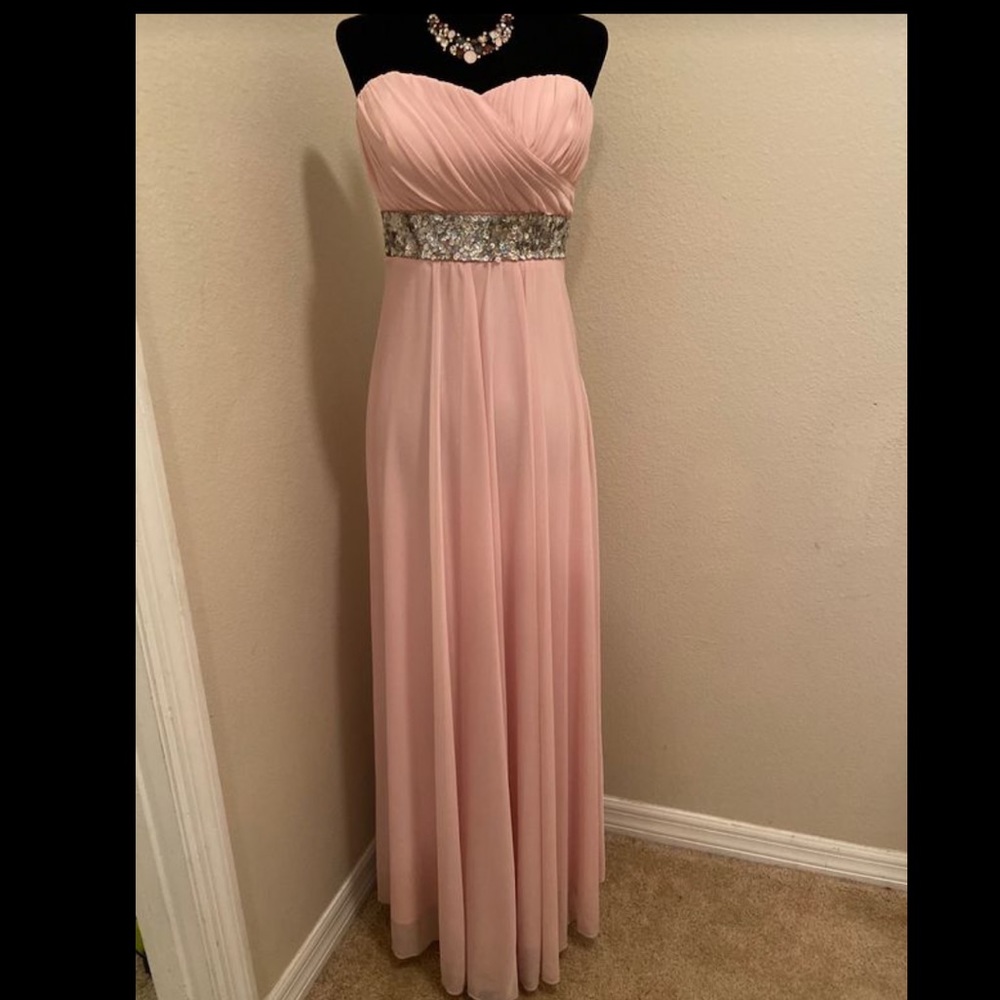 Strapless Pink Gown - Picture 4 of 5